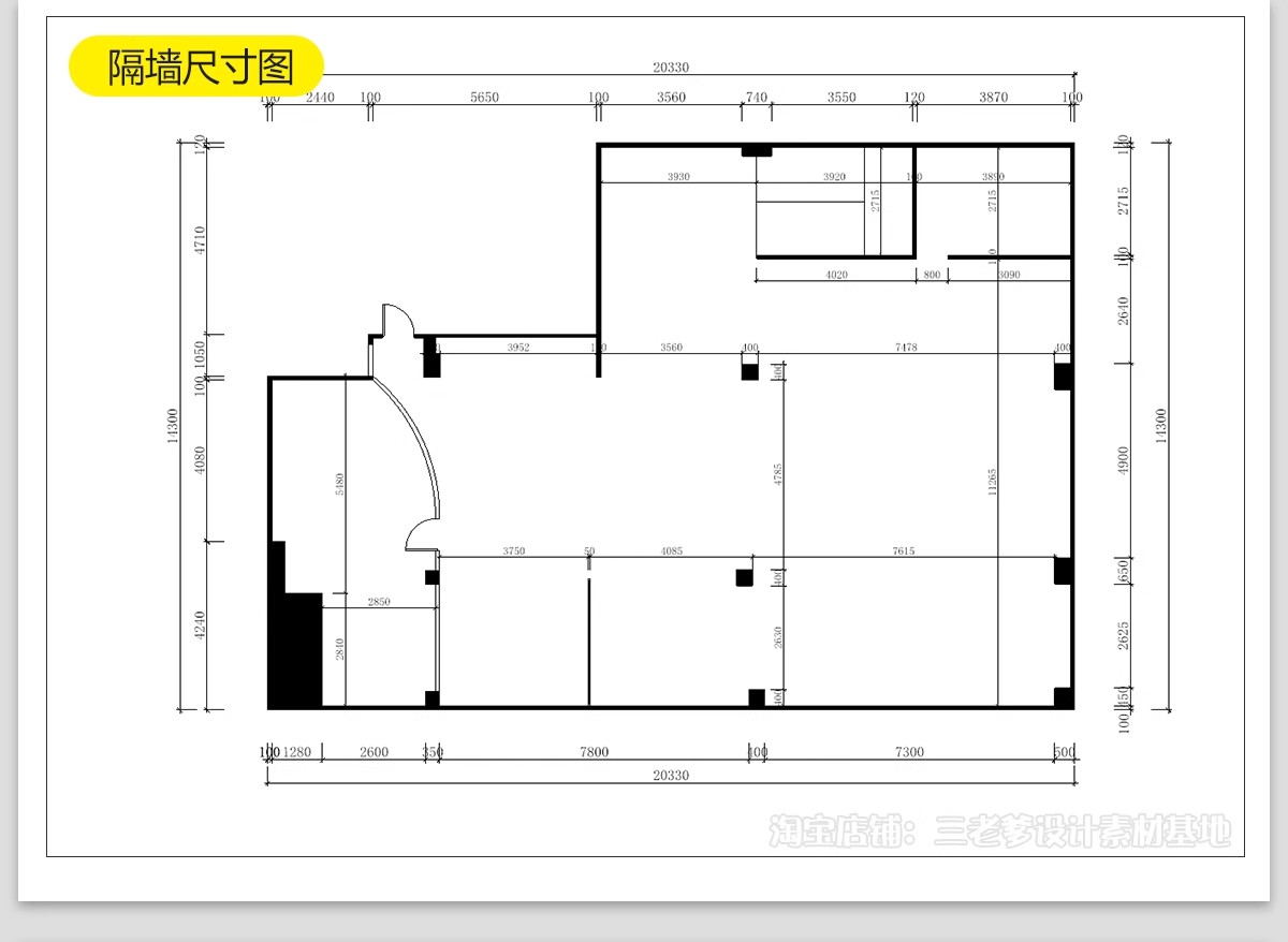 图片[21]-母婴店CAD施工图纸婴儿生活馆货柜展示柜子店面装修设计效果图库-大怪兽分享