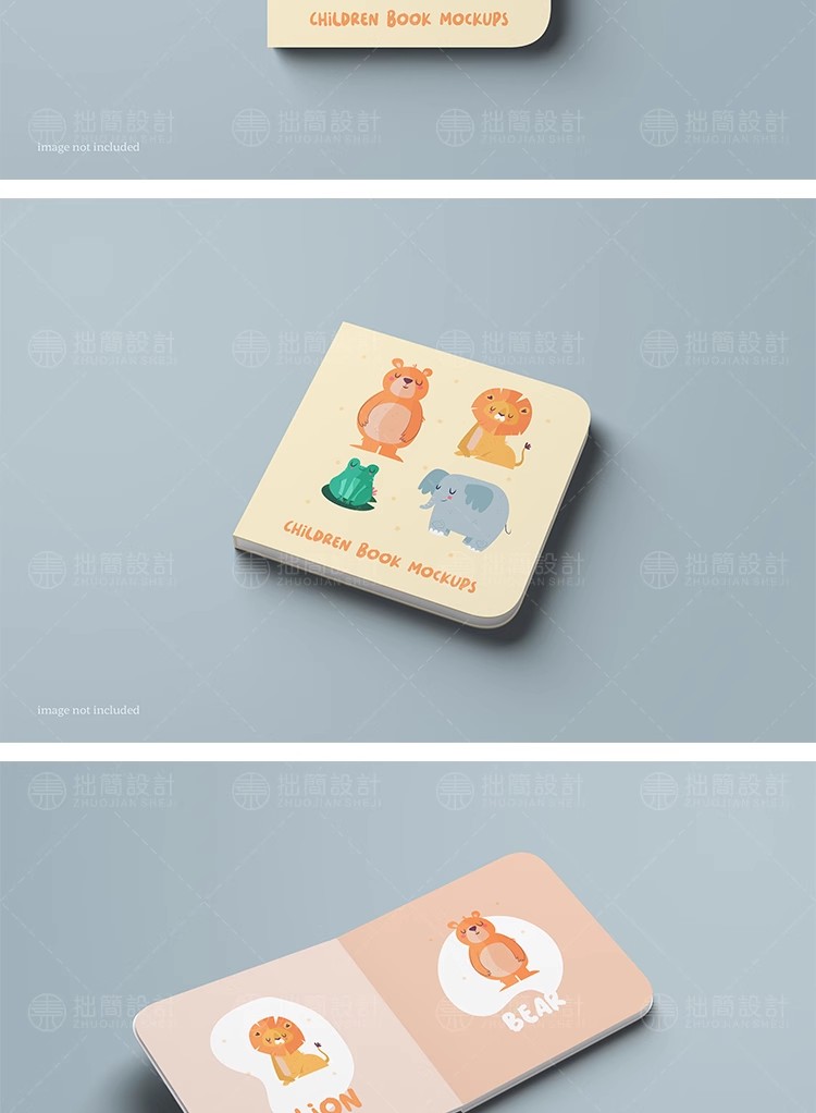 图片[3]-儿童图书绘本益智拼图玩具效果展示智能贴图样机PSD设计素材模板-大怪兽分享