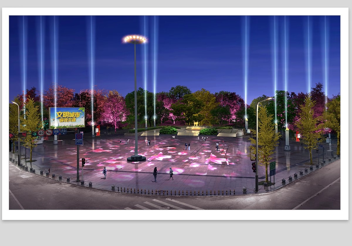 图片[21]-夜景树木植物ps灯光效果图 效果图psd分层公园氛围灯亮化工程素材-大怪兽分享