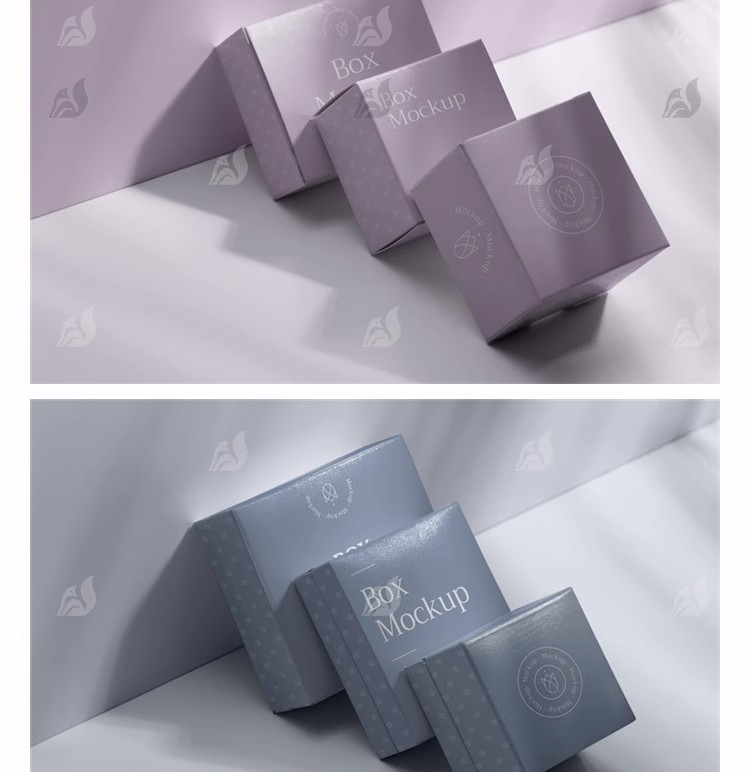 图片[8]-纸盒包装盒礼盒子产品周边堆叠VI品牌提案展示样机PSD设计素材ps-大怪兽分享