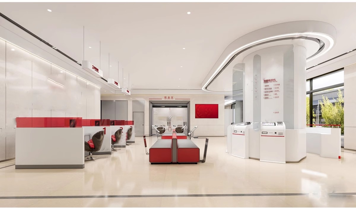 图片[22]-银行SU模型 现代服务营业大厅大堂银行柜台ATM自助取款机草图大师-大怪兽分享