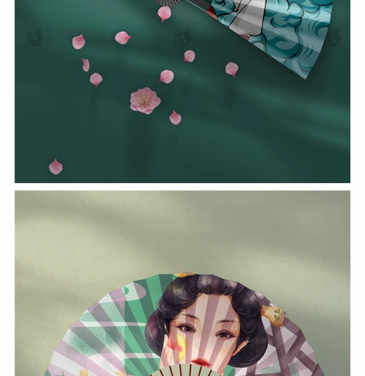 图片[8]-扇子折扇中国风灯笼文创样机效果图展示设计智能贴图古风psd素材-大怪兽分享