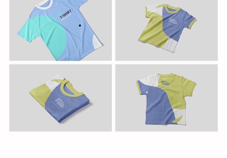 图片[9]-T恤服装文化衫工作短袖文创贴图印花图案展示效果样机PSD设计素材-大怪兽分享