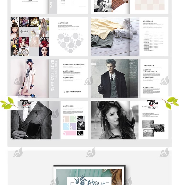 图片[10]-小清新风格画册宣传册手册产品画册公司介绍分层模板PSD设计素材-大怪兽分享