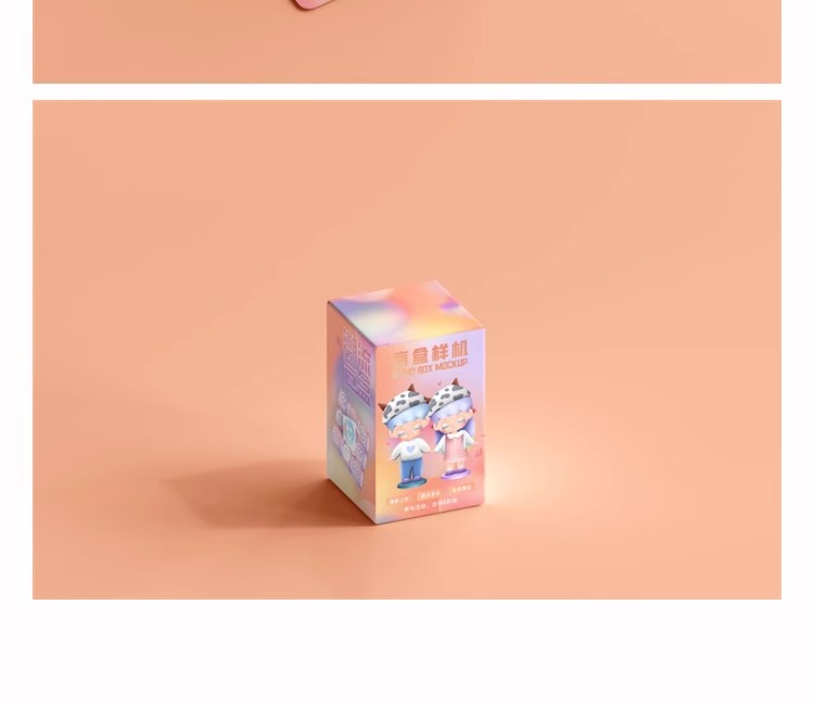 图片[9]-潮玩文创盲盒立体长方形玩偶纸盒VI提案品牌设计展示样机psd素材-大怪兽分享