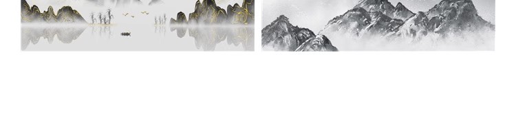 图片[10]-国风山水小船高山河流展板装饰插画挂画海报背景PSD设计素材模板-大怪兽分享