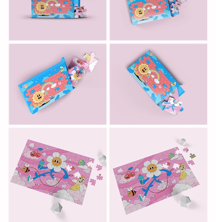 图片[9]-儿童益智文创拼图拼板印花图案包装品牌场景展示样机PSD设计素材-大怪兽分享