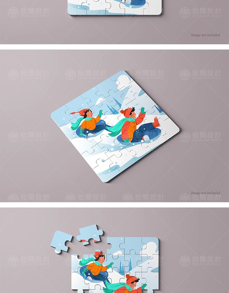 图片[6]-儿童图书绘本益智拼图玩具效果展示智能贴图样机PSD设计素材模板-大怪兽分享
