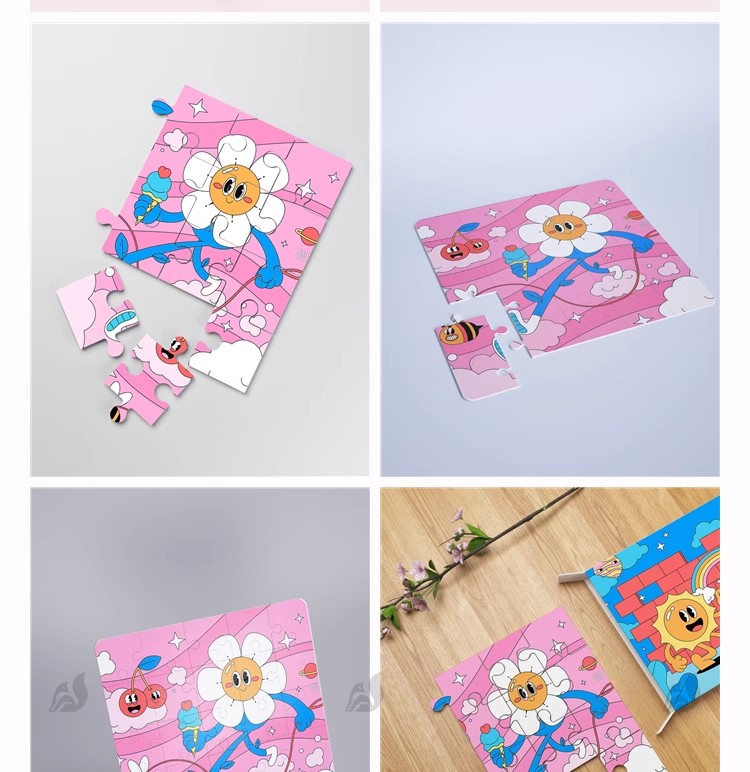 图片[10]-儿童益智文创拼图拼板印花图案包装品牌场景展示样机PSD设计素材-大怪兽分享