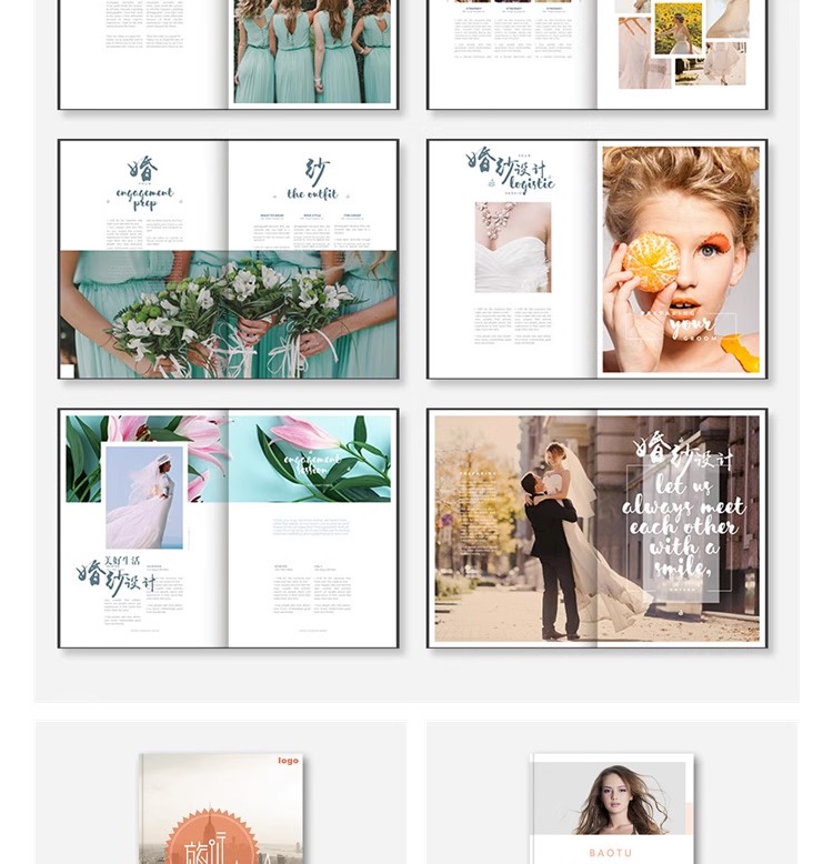 图片[12]-小清新风格画册宣传册手册产品画册公司介绍分层模板PSD设计素材-大怪兽分享