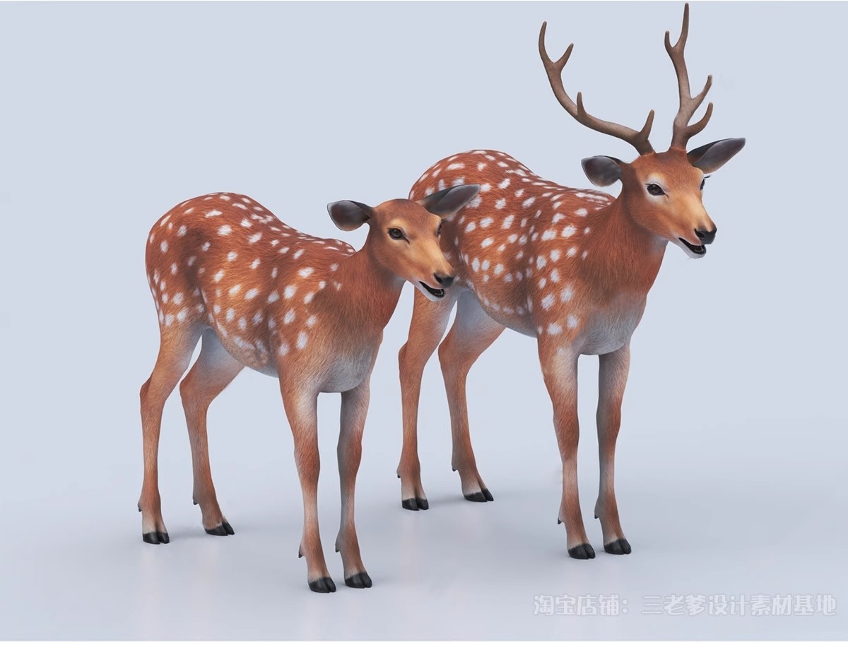 图片[25]-动物3D模型 现代小猫小狗宠物单体金毛大狗鹅袋鼠沙皮3Dmax素材库-大怪兽分享