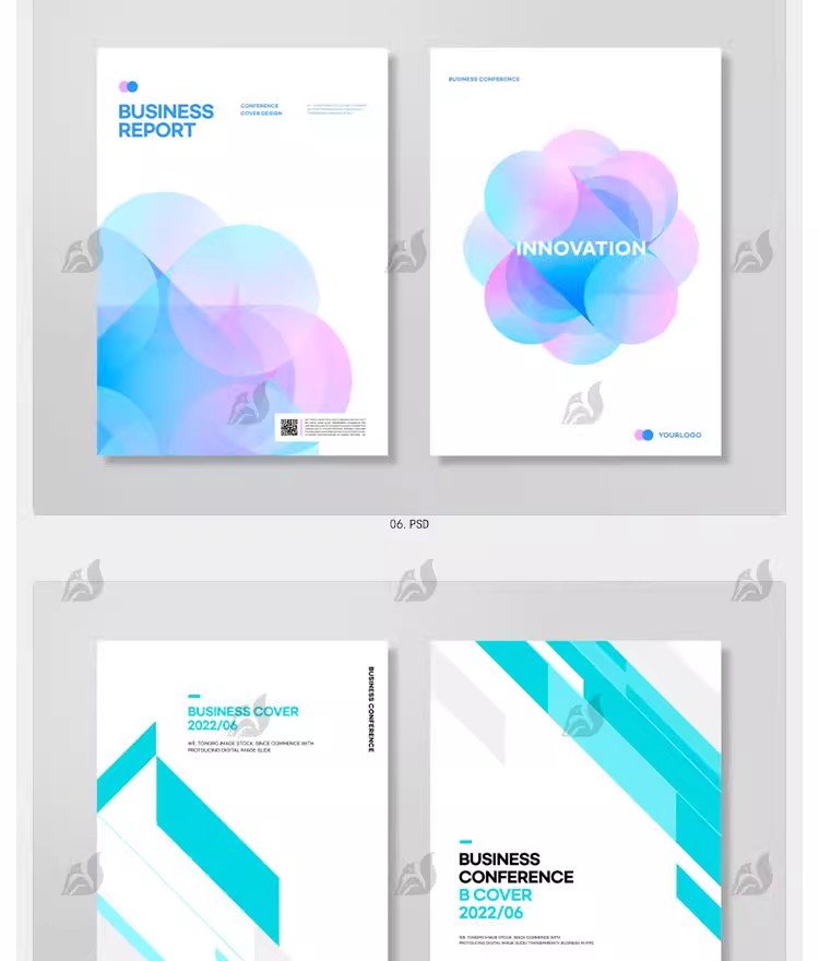 图片[6]-创意几何画册封面企业活动宣传科技简约海报模板PSD分层设计素材-大怪兽分享