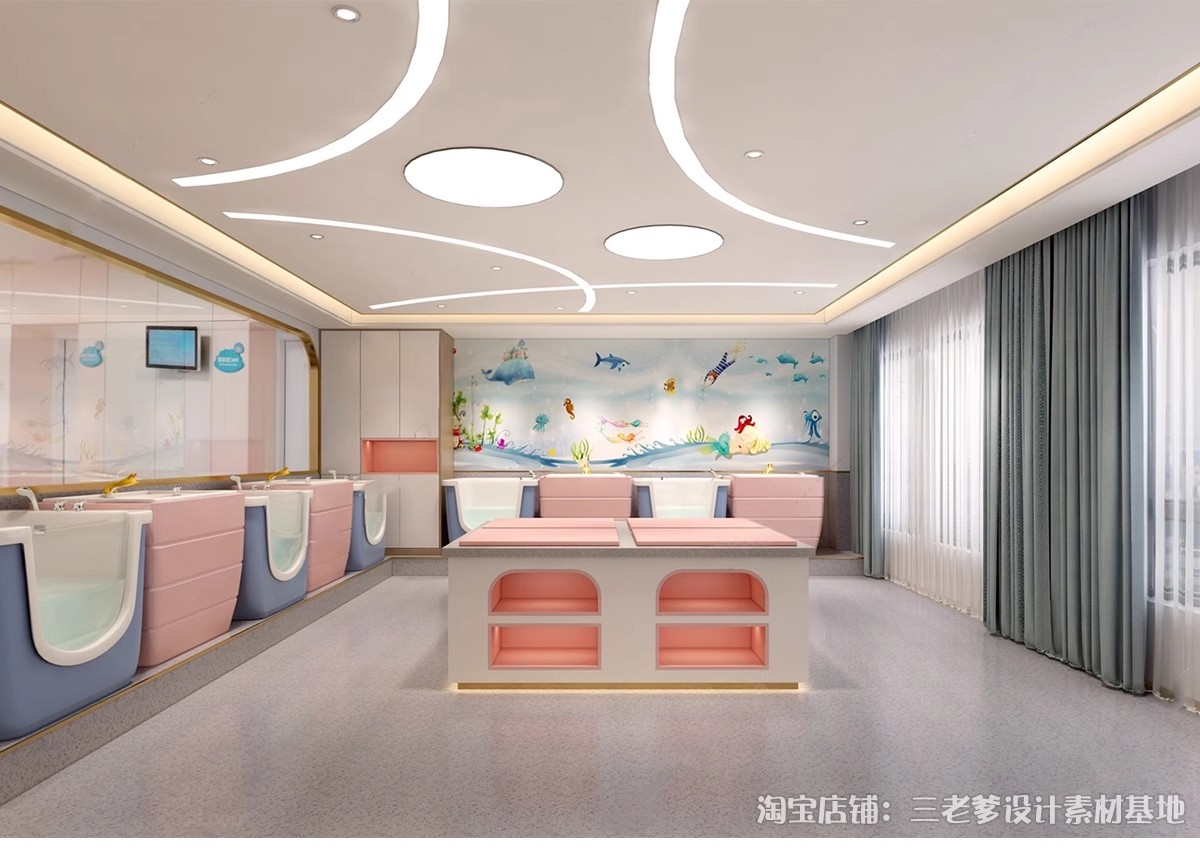 图片[24]-母婴店SU模型现代北欧超市孕育连锁店童装店亲子儿童乐园草图大师-大怪兽分享