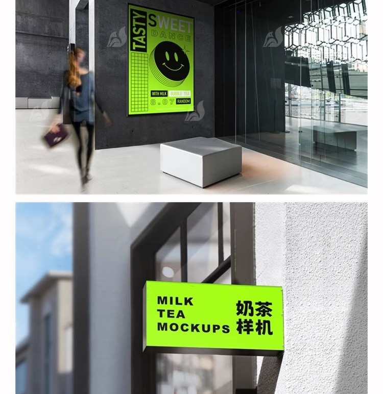 图片[12]-咖啡店面包奶茶店VI饮品餐饮提案品牌创意展示样机PSD设计素材ps-大怪兽分享
