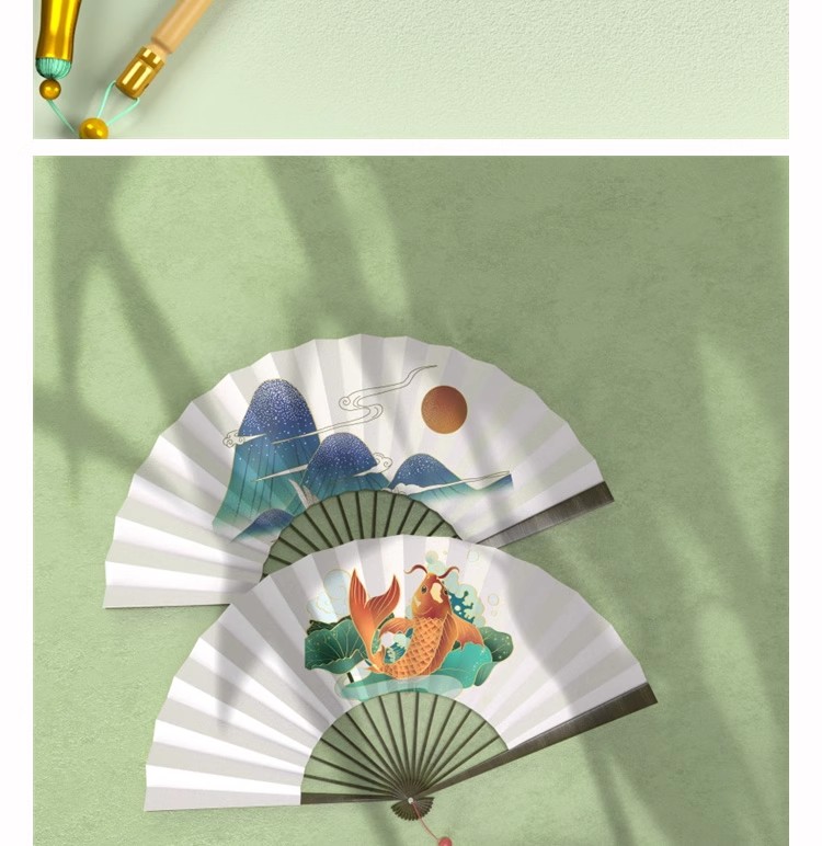 图片[12]-扇子折扇中国风灯笼文创样机效果图展示设计智能贴图古风psd素材-大怪兽分享
