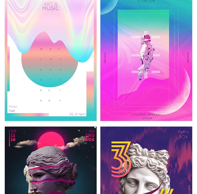 图片[7]-JH-61创意图像时尚潮流炫酷扁平暗黑系正负形主题PSD海报设计素材-大怪兽分享