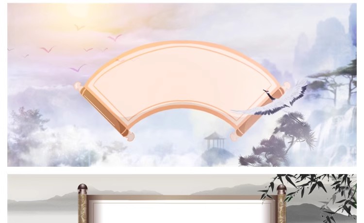 图片[10]-中国风水墨画卷合成海报展板禅意卷轴画装饰psd设计PS模板素材-大怪兽分享