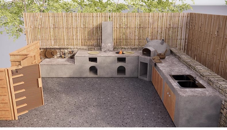 图片[26]-农村乡村农家乐旧厨房炉灶土灶台柴火灶泥土大锅灶SU模型草图大师-大怪兽分享