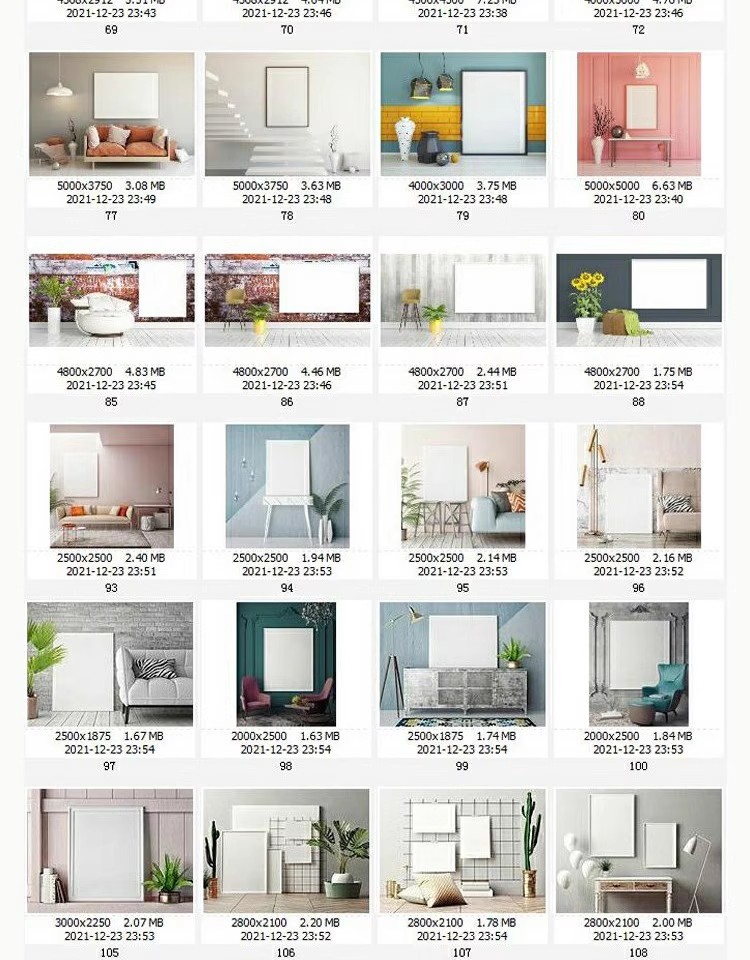 图片[24]-高清时尚生活JPG图片客厅装饰画框背景墙相框喷绘打印合成素材-大怪兽分享