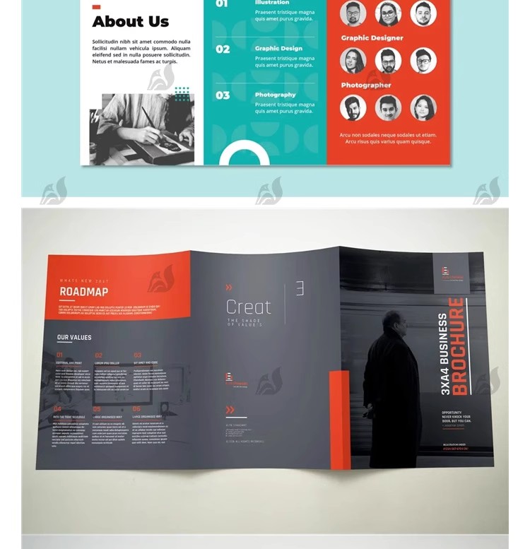 图片[14]-ID三折页公司企业宣传册画册广告DM面试作品模板Indesign设计素材-大怪兽分享