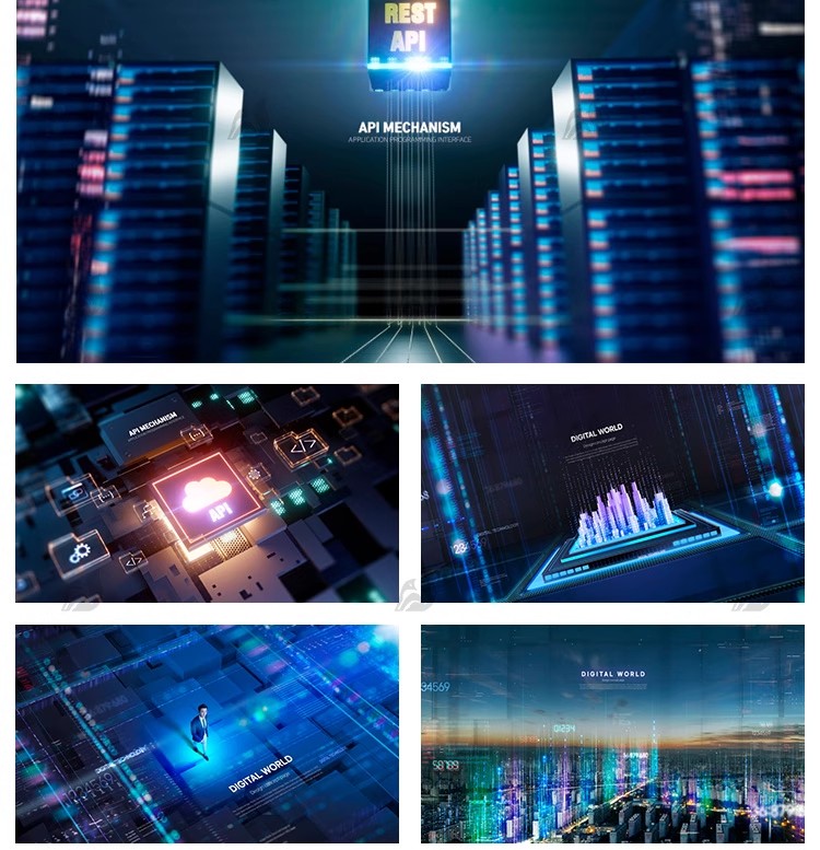 图片[14]-高科技可视化科幻立体3D数据统计显示科技海报设计PSD素材AI模板-大怪兽分享