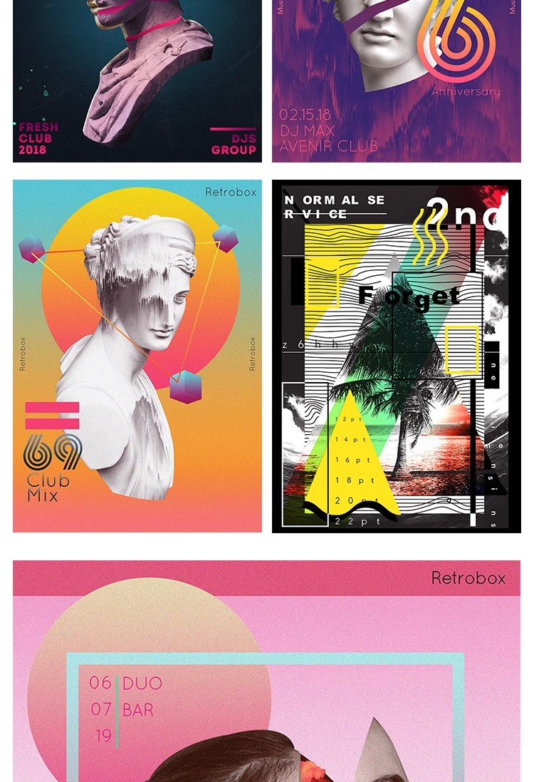 图片[8]-JH-61创意图像时尚潮流炫酷扁平暗黑系正负形主题PSD海报设计素材-大怪兽分享