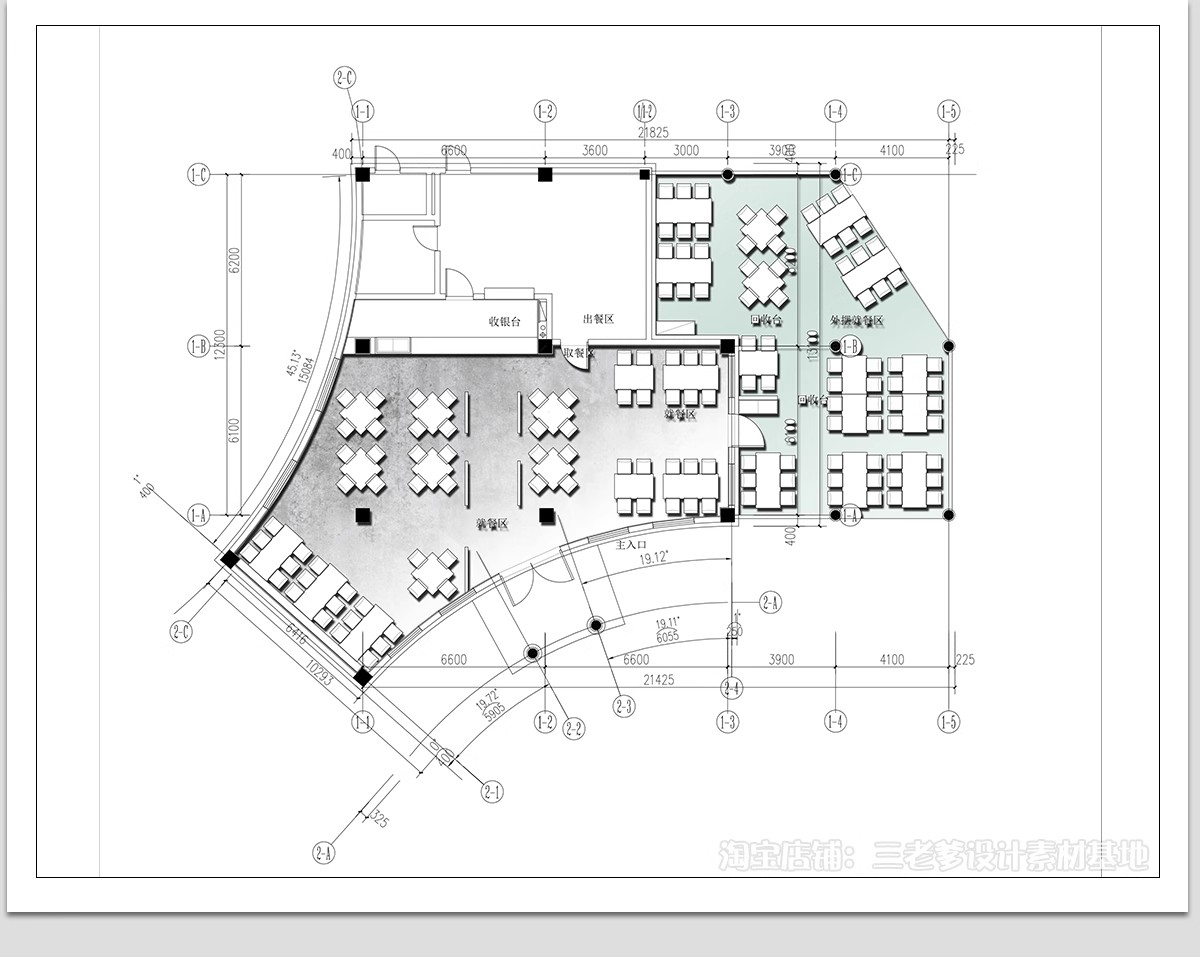 图片[27]-露营风餐饮餐厅CAD图纸平面布局户外花园清吧方案设计布置图方案-大怪兽分享