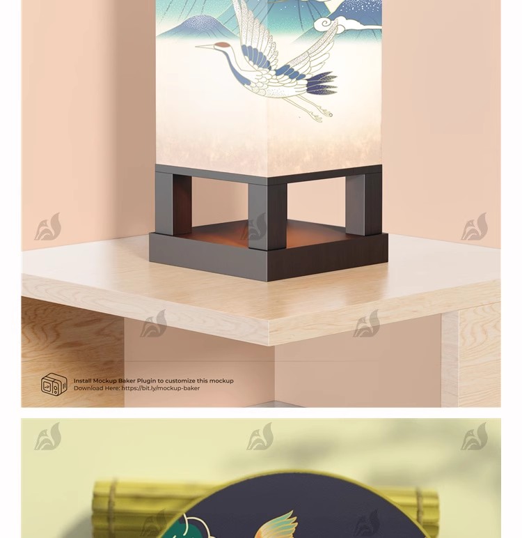 图片[14]-扇子折扇中国风灯笼文创样机效果图展示设计智能贴图古风psd素材-大怪兽分享