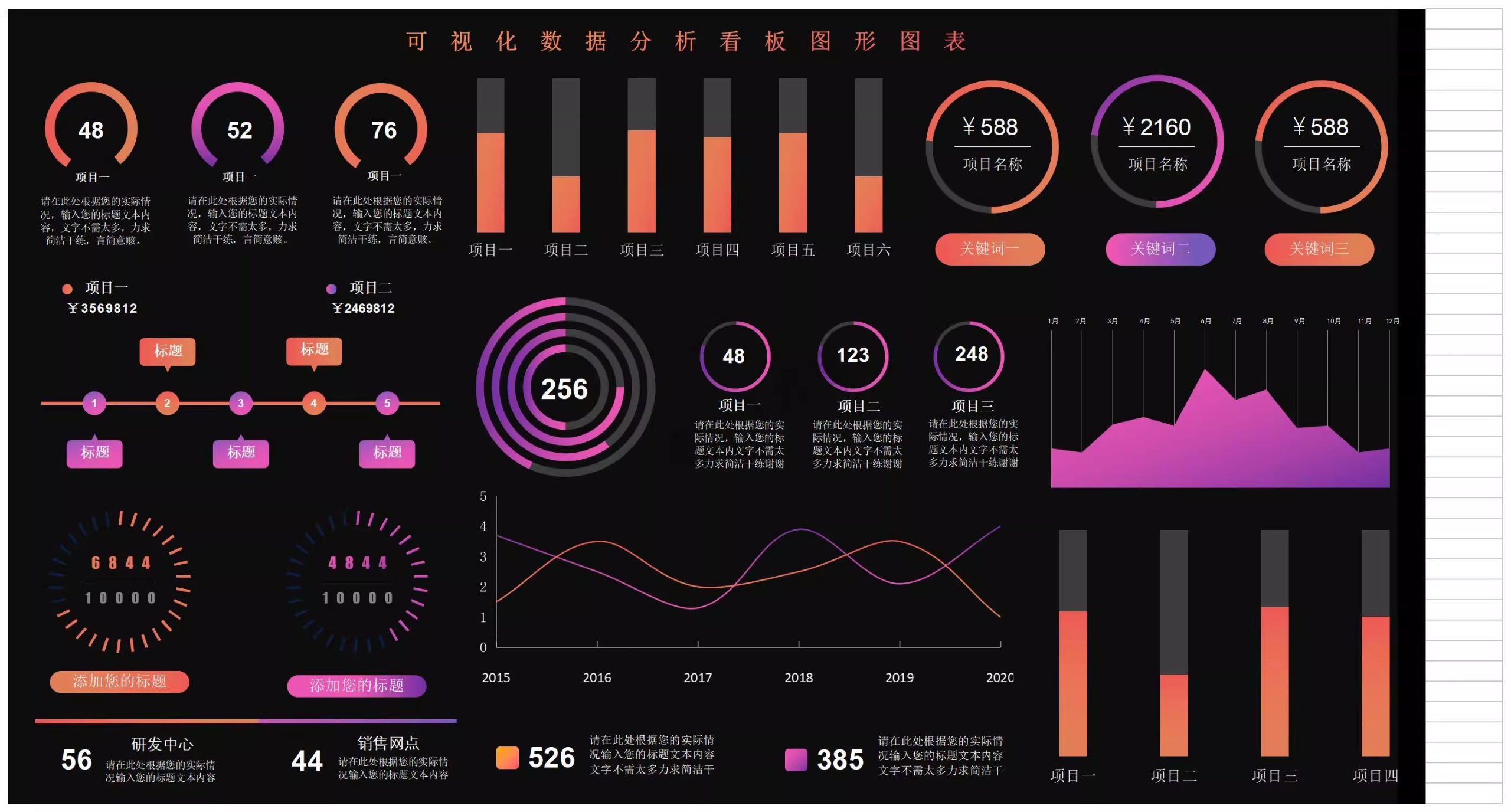 图片[26]-可视化数据图表excel模板工期进度数据分析工作项目进度施工甘特-大怪兽分享