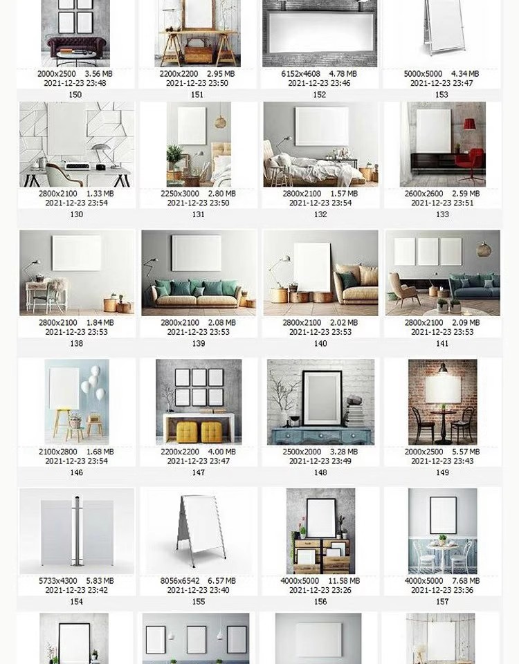 图片[26]-高清时尚生活JPG图片客厅装饰画框背景墙相框喷绘打印合成素材-大怪兽分享