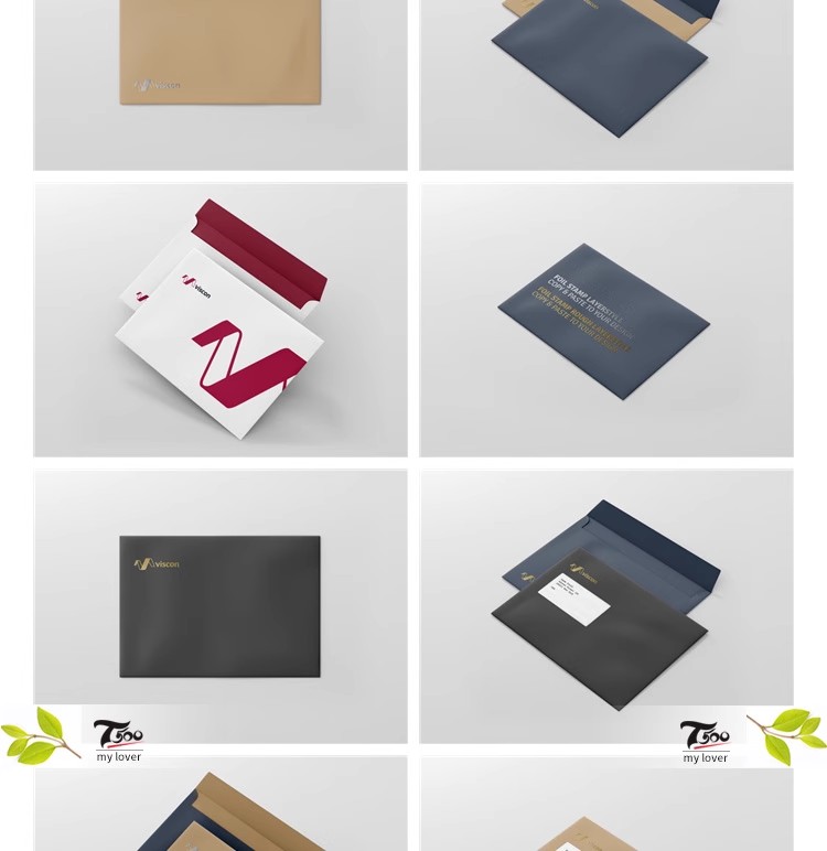 图片[14]-文件档案袋牛皮纸资料信封办公品VI贴图纸袋展示样机psd设计素材-大怪兽分享