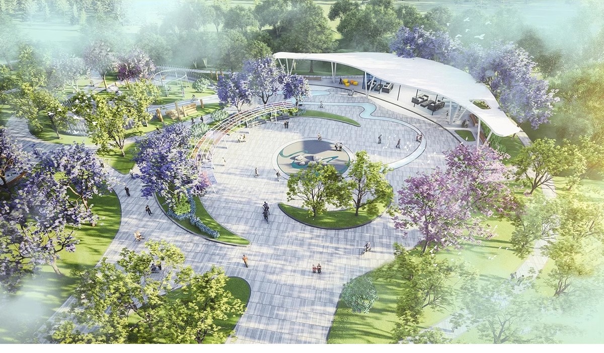 图片[29]-现代线性带状口袋公园街头绿地市政小游园城市休闲广场景观su模型-大怪兽分享