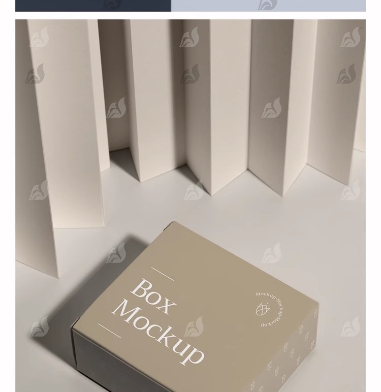 图片[15]-纸盒包装盒礼盒子产品周边堆叠VI品牌提案展示样机PSD设计素材ps-大怪兽分享