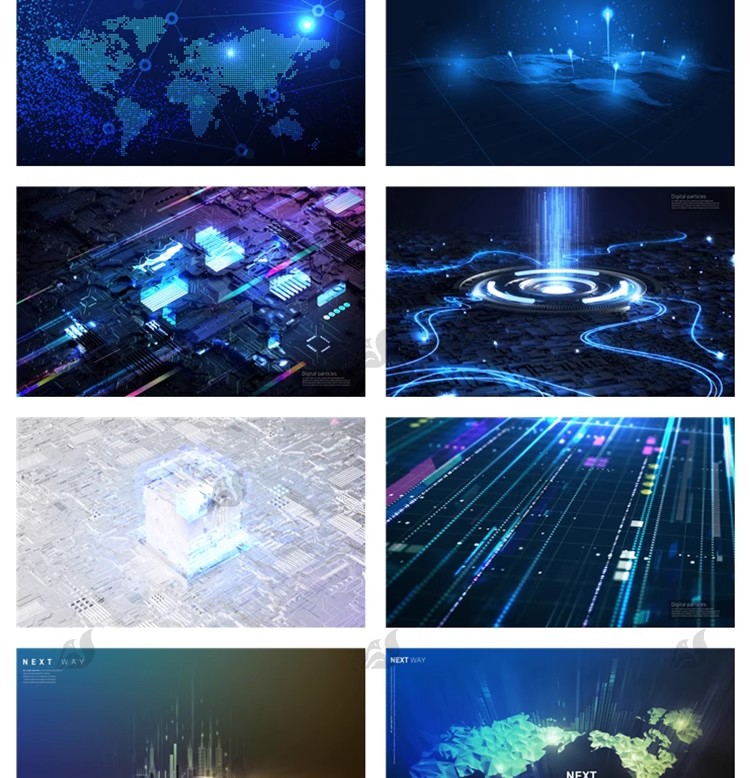 图片[17]-高科技可视化科幻立体3D数据统计显示科技海报设计PSD素材AI模板-大怪兽分享