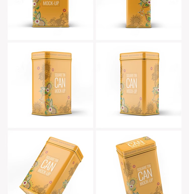 图片[19]-茶叶包装盒塑料袋罐子茶叶罐VI智能贴图样机PSD效果设计素材模板-大怪兽分享