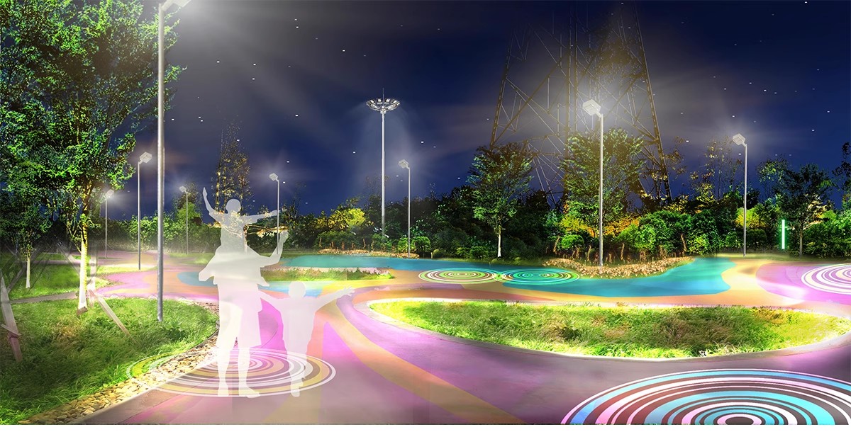 图片[31]-夜景树木植物ps灯光效果图 效果图psd分层公园氛围灯亮化工程素材-大怪兽分享