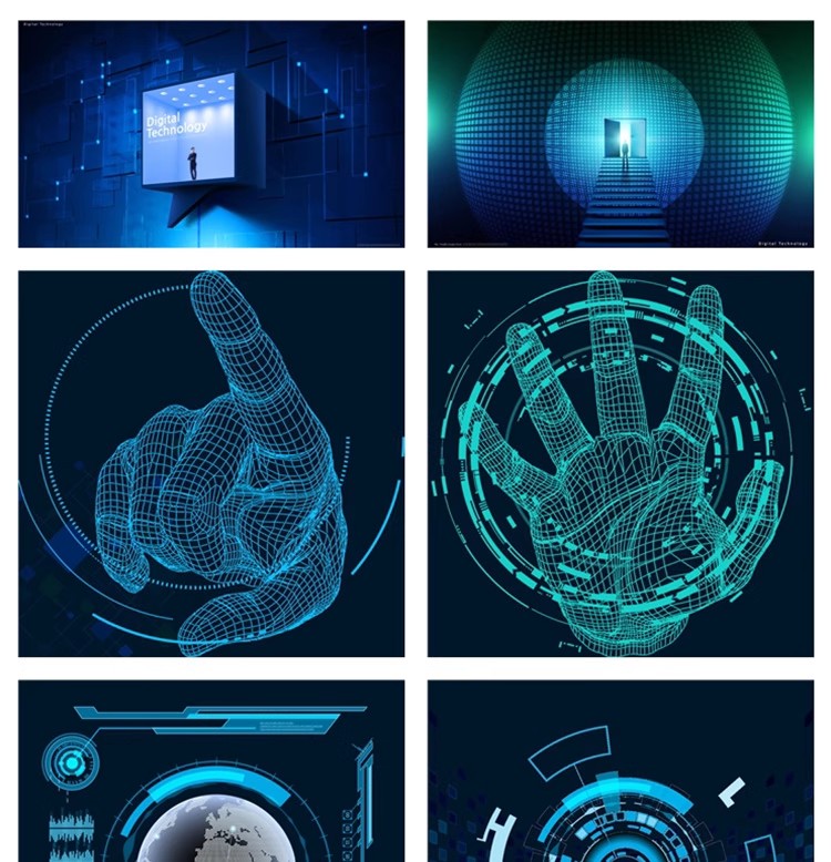 图片[19]-高科技可视化科幻立体3D数据统计显示科技海报设计PSD素材AI模板-大怪兽分享