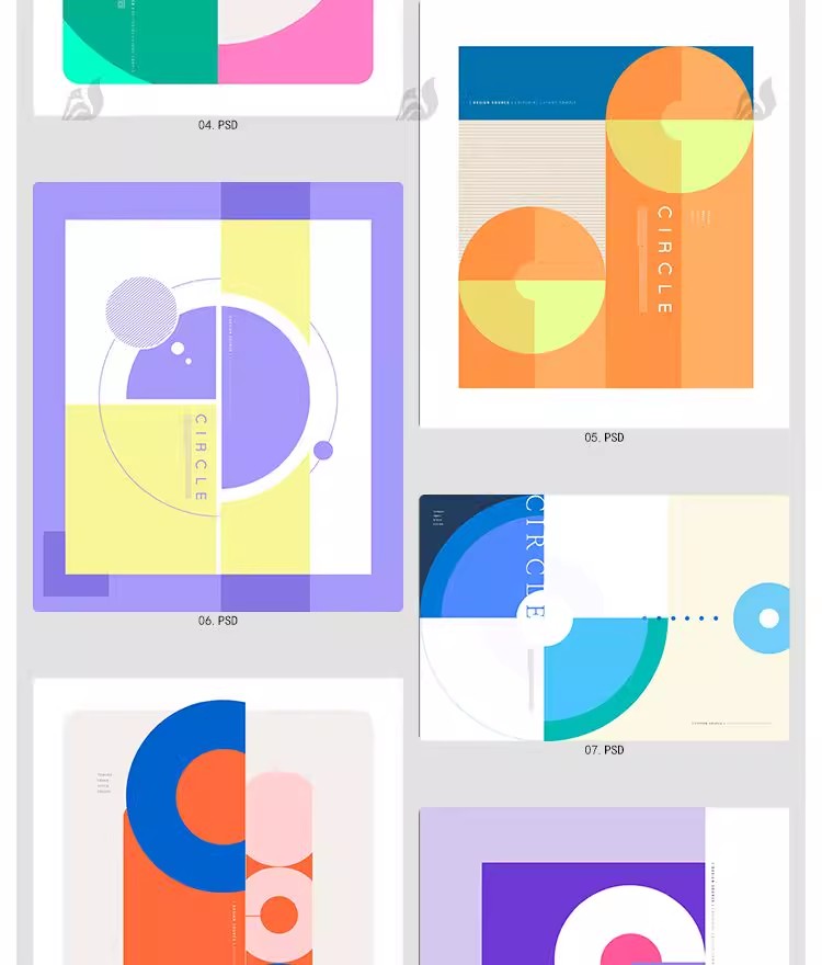 图片[13]-创意几何画册封面企业活动宣传科技简约海报模板PSD分层设计素材-大怪兽分享
