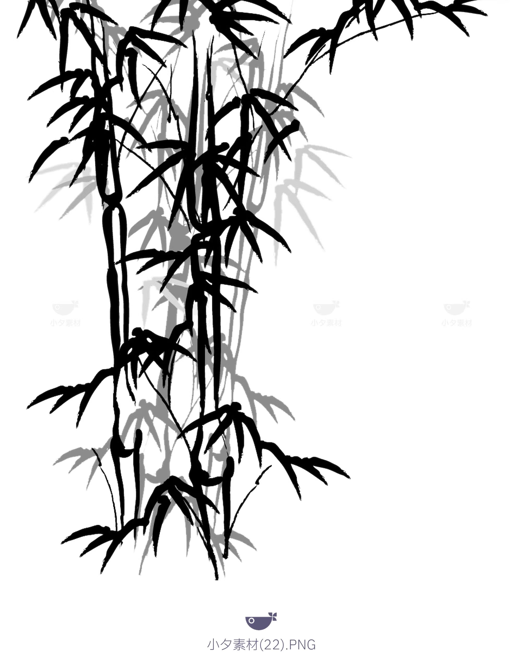 图片[32]-中式古风海报竹子水墨风竹子透明大图PNG图片素材-大怪兽分享