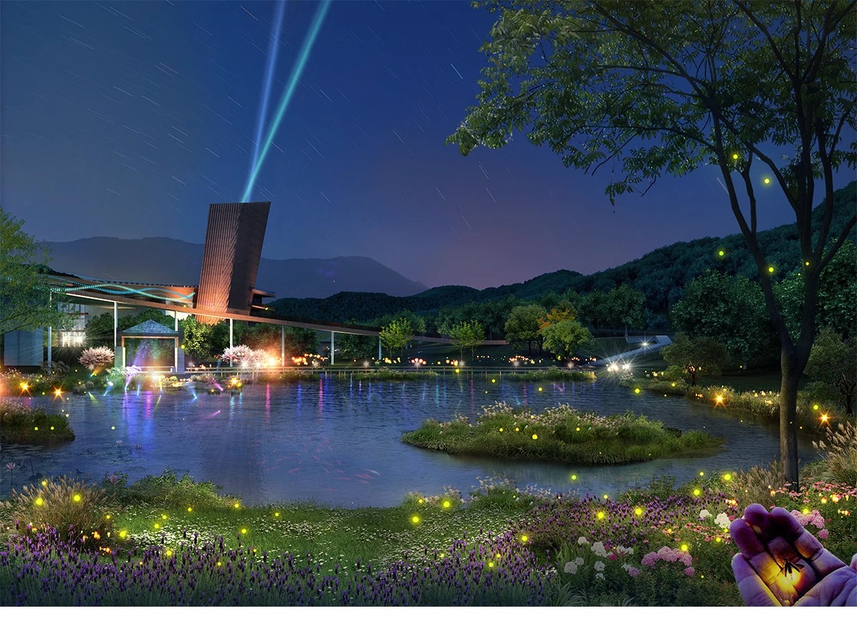 图片[32]-夜景树木植物ps灯光效果图 效果图psd分层公园氛围灯亮化工程素材-大怪兽分享