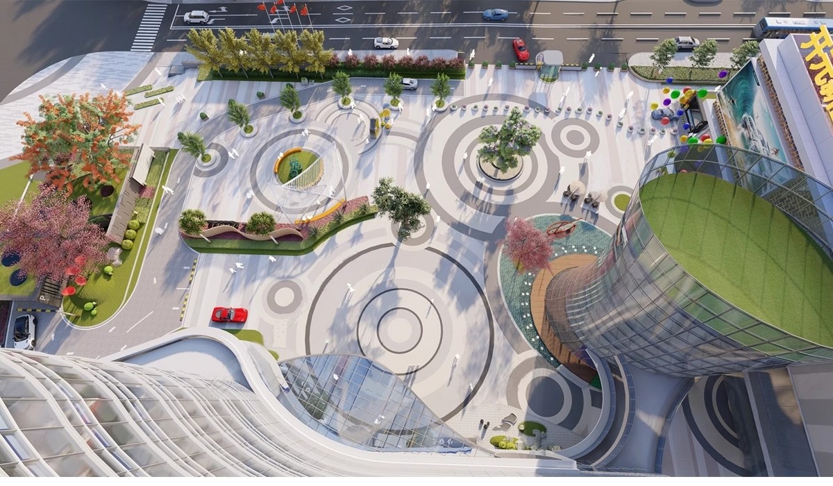 图片[32]-现代线性带状口袋公园街头绿地市政小游园城市休闲广场景观su模型-大怪兽分享