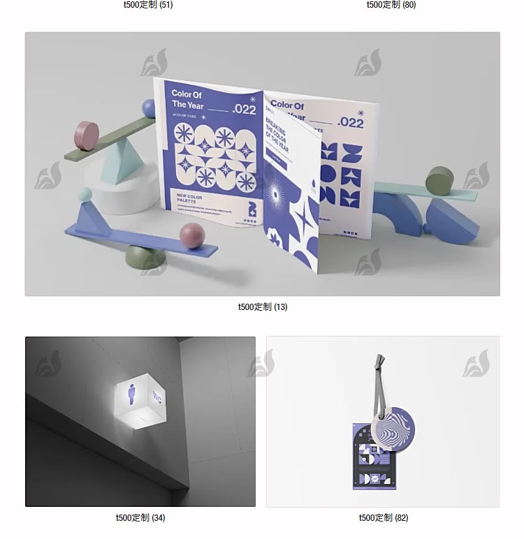 图片[18]-创意文创样机作品品牌提案VI效果图展示整套智能贴图模板PSD素材-大怪兽分享