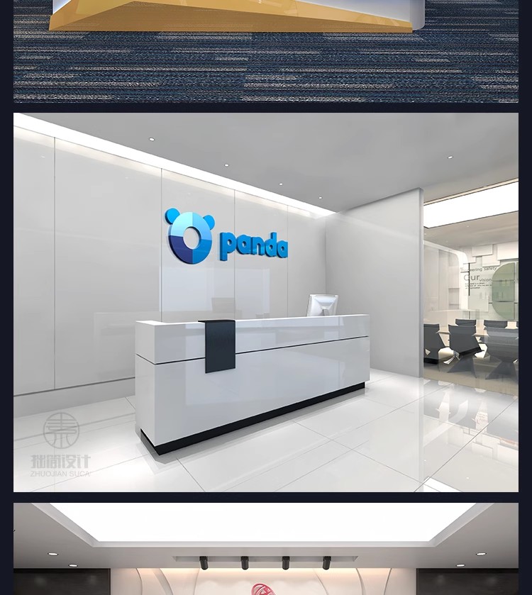 图片[15]-公司办公室前台形象墙LOGO展示效果图PSD智能贴图样机设计素材-大怪兽分享