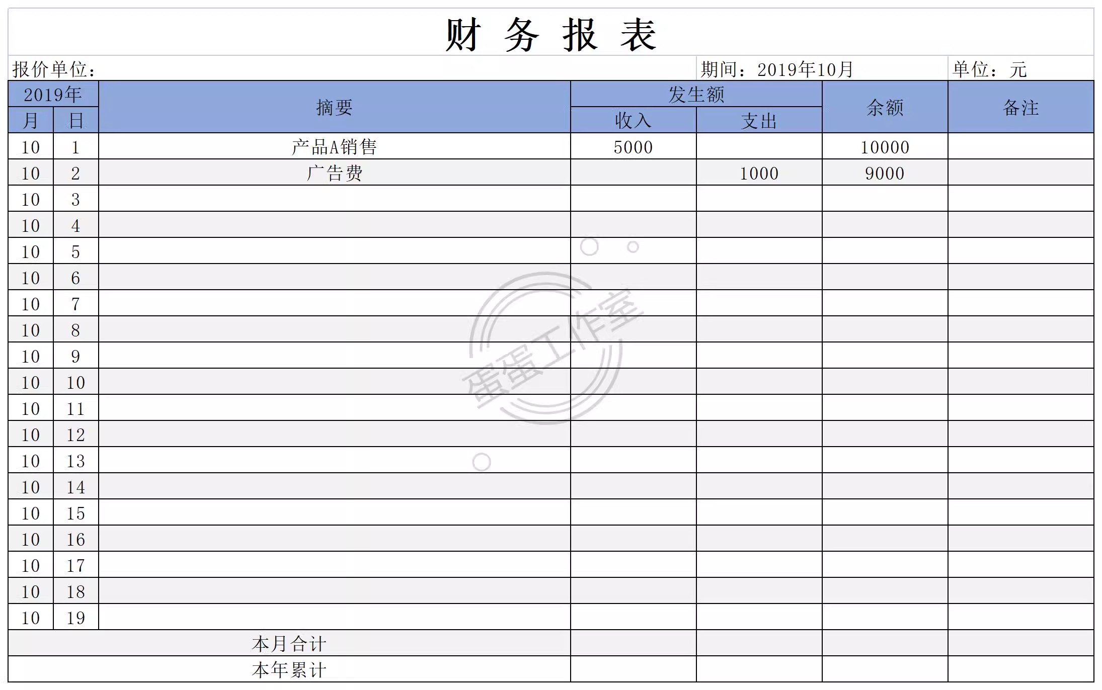 图片[31]-利润分析表报核算收支明细家庭本电子版财务分析模板公司企业系统-大怪兽分享
