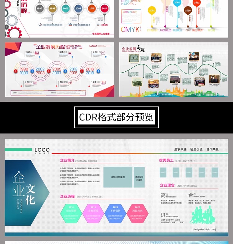 图片[20]-企业公司文化形象墙团队介绍CDR展板宣传栏文化墙AI设计PSD模板-大怪兽分享