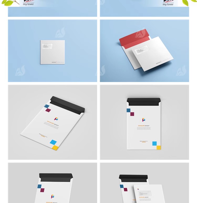 图片[19]-文件档案袋牛皮纸资料信封办公品VI贴图纸袋展示样机psd设计素材-大怪兽分享