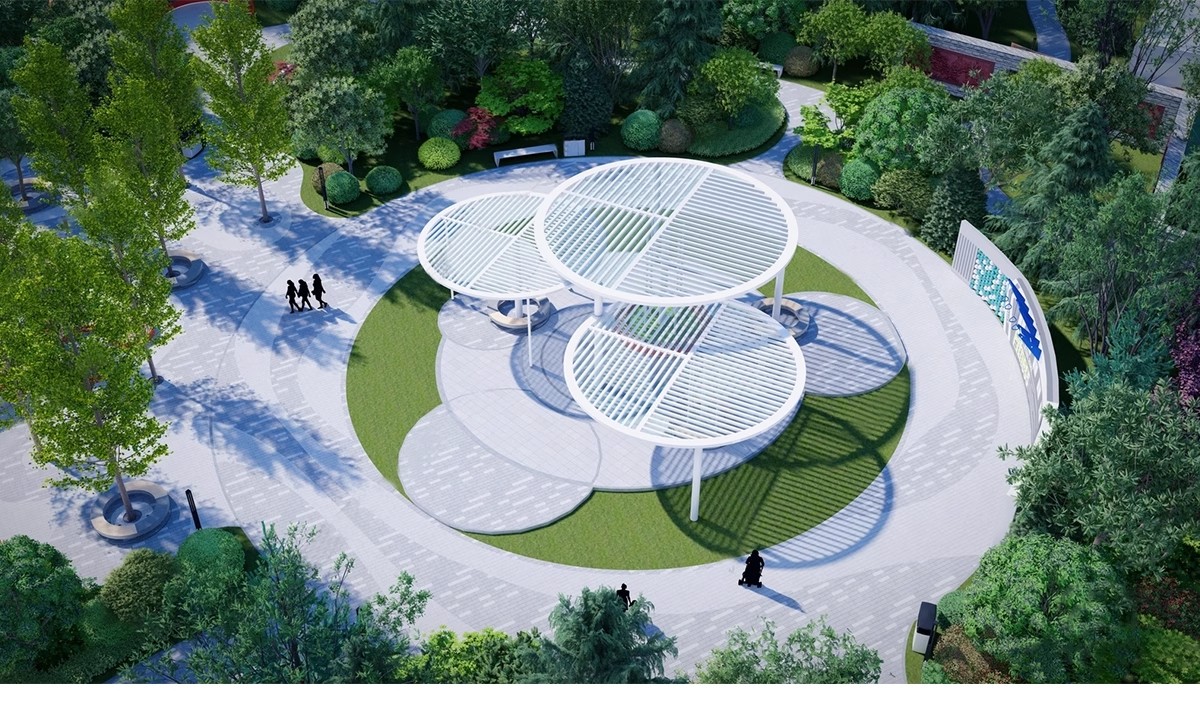 图片[34]-现代线性带状口袋公园街头绿地市政小游园城市休闲广场景观su模型-大怪兽分享