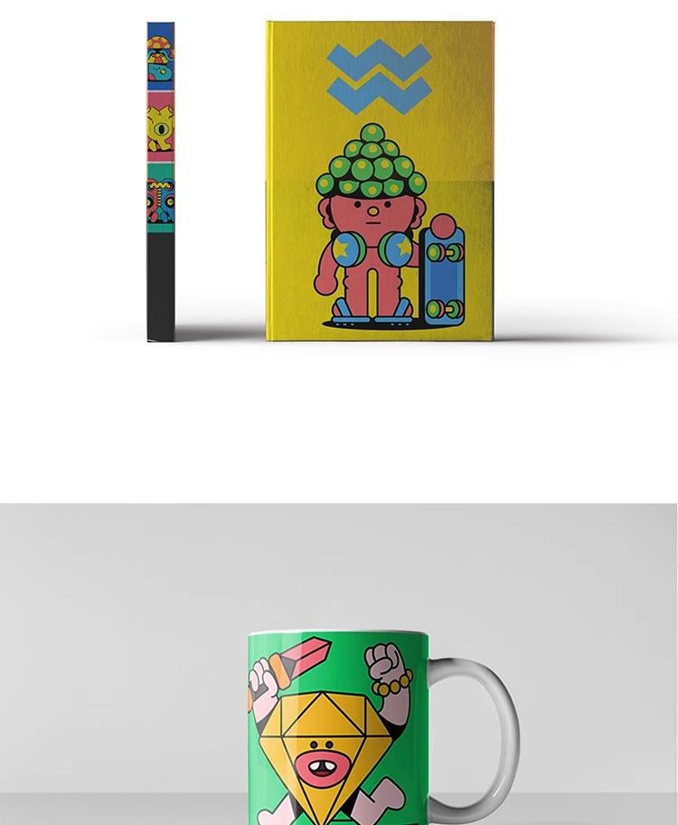图片[11]-品牌袋子杯子抱枕纸盒文创产品VI提案毕业作品贴图样机PS素材模板-大怪兽分享