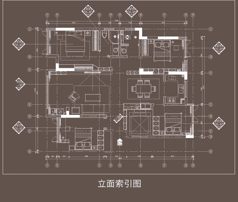 图片[22]-家装无主灯全套cad施工图纸平立面室内设计客厅卧室吊顶装修素材-大怪兽分享