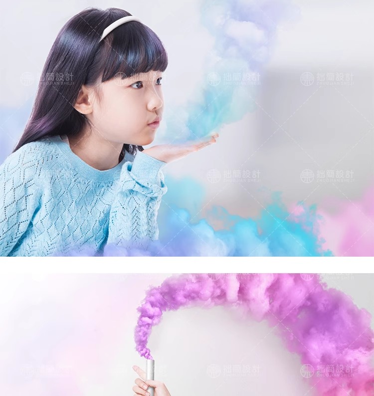 图片[8]-RW-63创意时尚彩色烟雾颜料油漆女性模特人物PSD广告海报设计素材-大怪兽分享